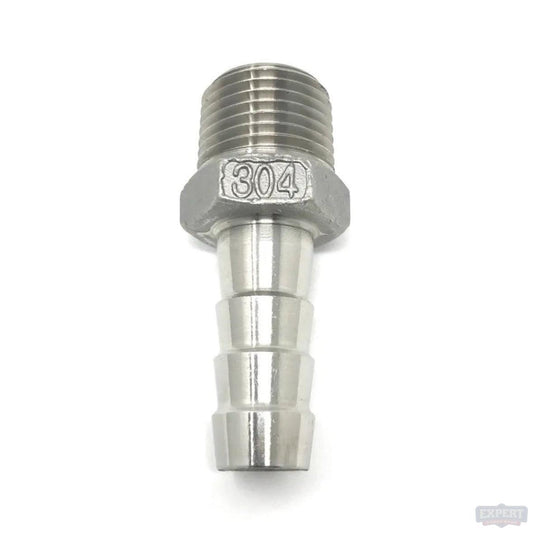 304 Stainless Steel Hose Barbs, Hose Barb X MPT - Pressure Washing Skids