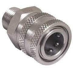 3/8" MPT Stainless Steel Coupler - Pressure Washing Skids
