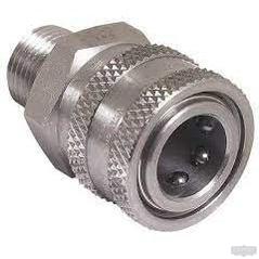 3/8" MPT Stainless Steel Coupler - Pressure Washing Skids