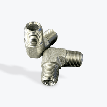 5500 - 06 - 06 3/8" NPTF Male x 3/8" NPTF Male 90° - Pressure Washing Skids