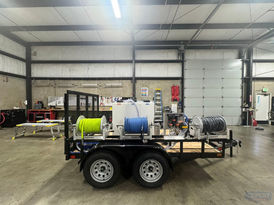 Eagle Series 6x10 Dual Axle Pressure Washing Trailer Setup - Expert Power Wash