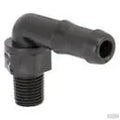 Polypropylene 90° Elbow, MPT X HB, 1/4