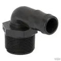 Polypropylene 90° Elbow, MPT X HB, 1/4