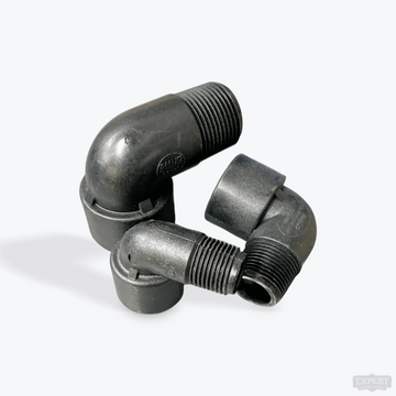 Polypropylene, 90° Street Elbow, MPT x FPT, 1/2" to 1" Sizes - Expert Power Wash