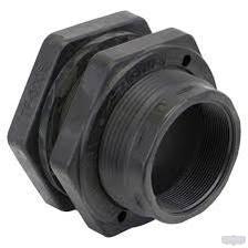Polypropylene Bulkhead | 1/2" - 1.5' Sizes w/ EPDM Gasket - Pressure Washing Skids