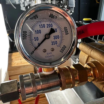 Pressure Gauge 3/8 M/F Quick Connect - Pressure Washing Skids