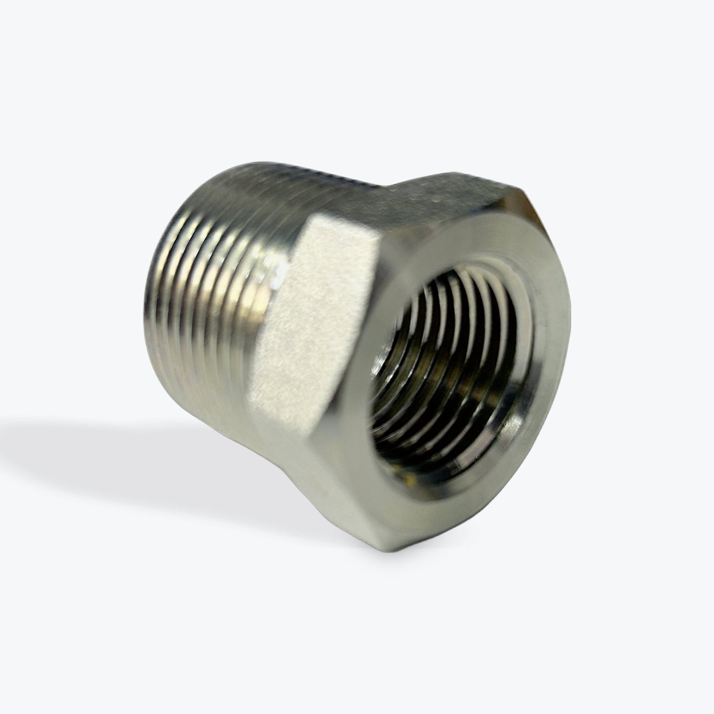 Steel Reducer Bushing, NPTF Male X NPTF Female - Pressure Washing Skids