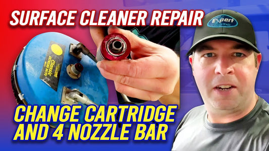 Whisper Wash Classic Surface Cleaner Repair- Change Cartridge and 4 Nozzle Bar - Expert Power Wash