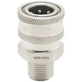 1/2" MPT Stainless Steel Quick Connect Socket - Pressure Washing Skids