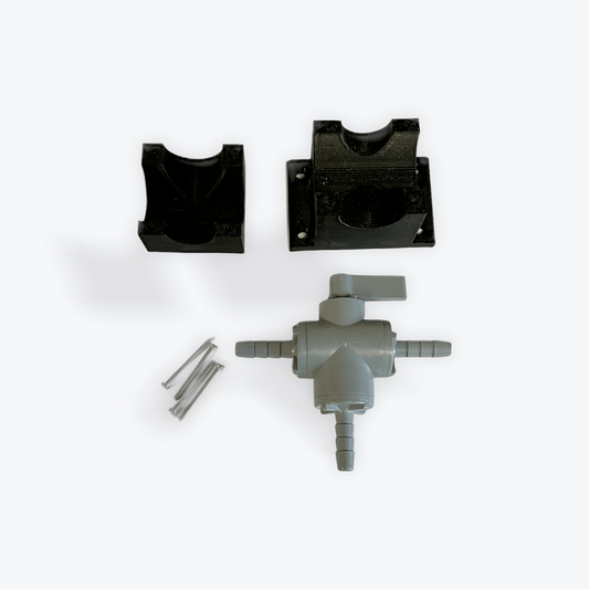 1/4" 3 - Way Valve for Downstream Rinse w/ Mounting Bracket - Expert Power Wash