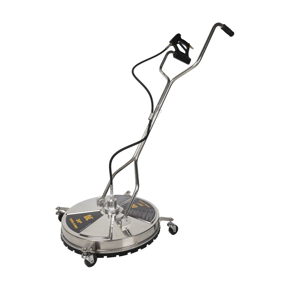 24" SS Whirl - A - Way Surface Cleaner w/ Casters - Expert Power Wash