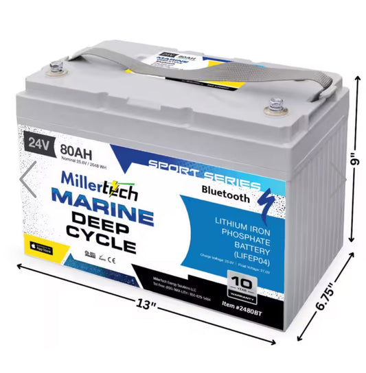24V 80AH Sport Series Lithium Battery w/ Bluetooth Soft Wash Zeus Pump Battery - Expert Power Wash