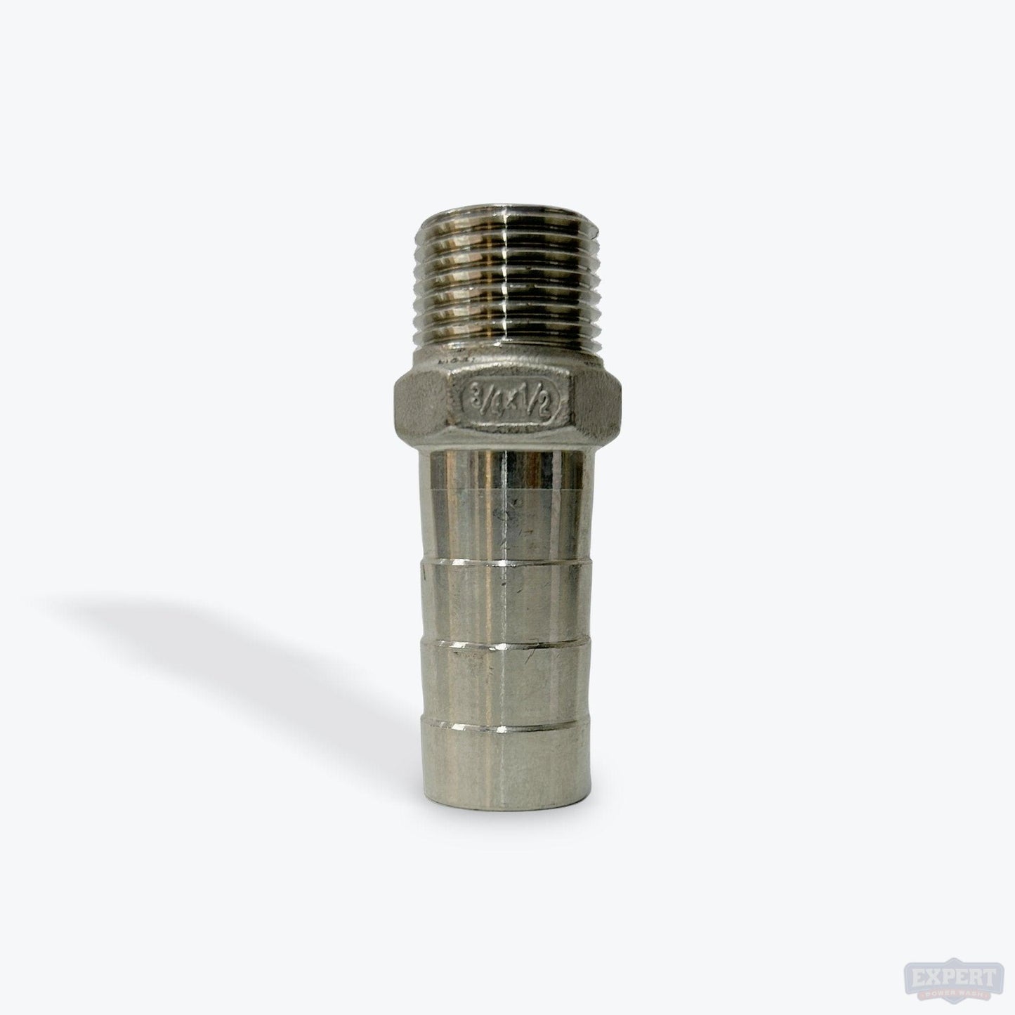 304 Stainless Steel Hose Barbs, Hose Barb X MPT - Pressure Washing Skids