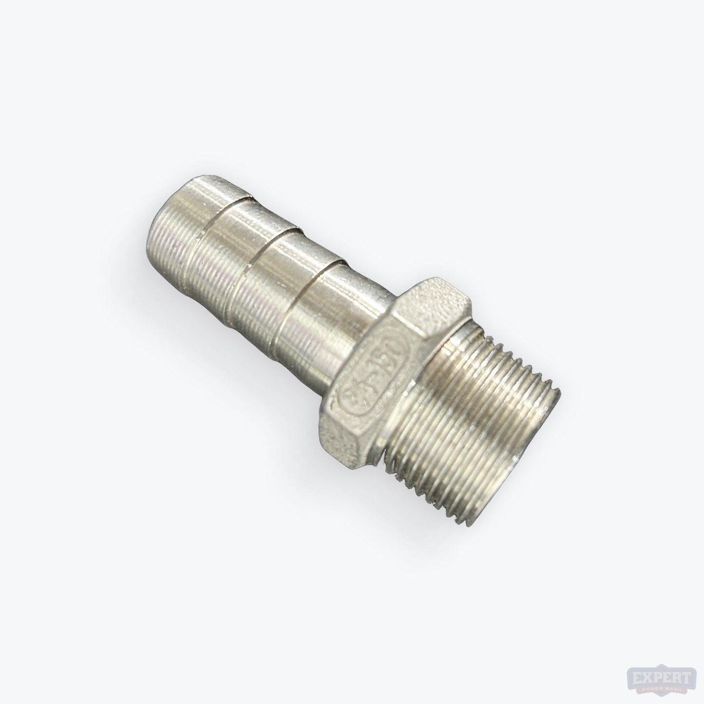 304 Stainless Steel Hose Barbs, Hose Barb X MPT - Pressure Washing Skids