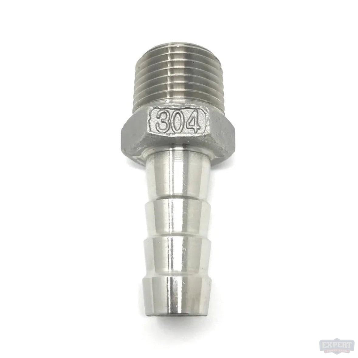 304 Stainless Steel Hose Barbs, Hose Barb X MPT - Pressure Washing Skids