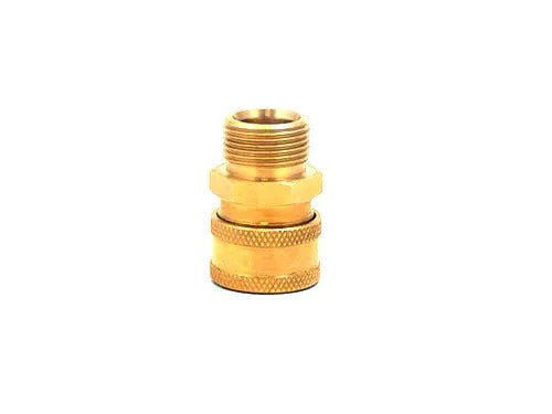 3/8" QC Brass Coupler x M22 M 15mm Plug - Expert Power Wash