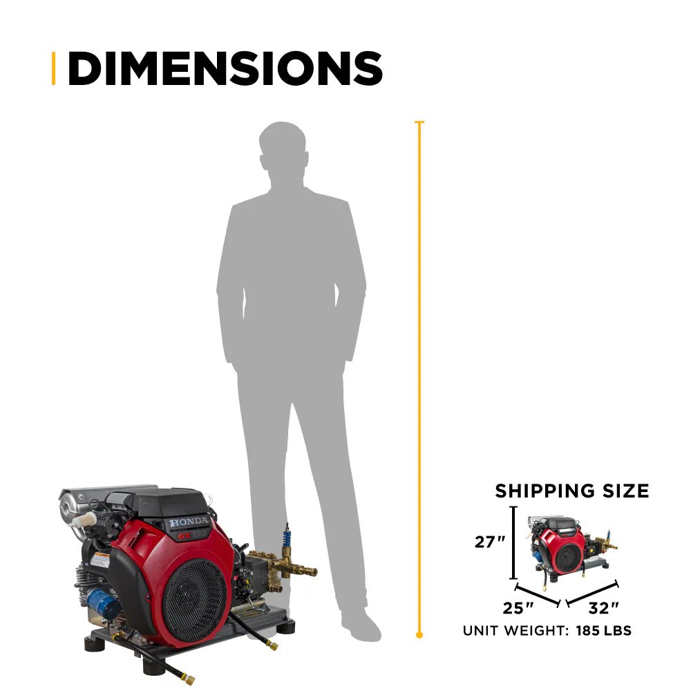 4,000 PSI 8.2 GPM Cold Water Gas Pressure Washer - Expert Power Wash