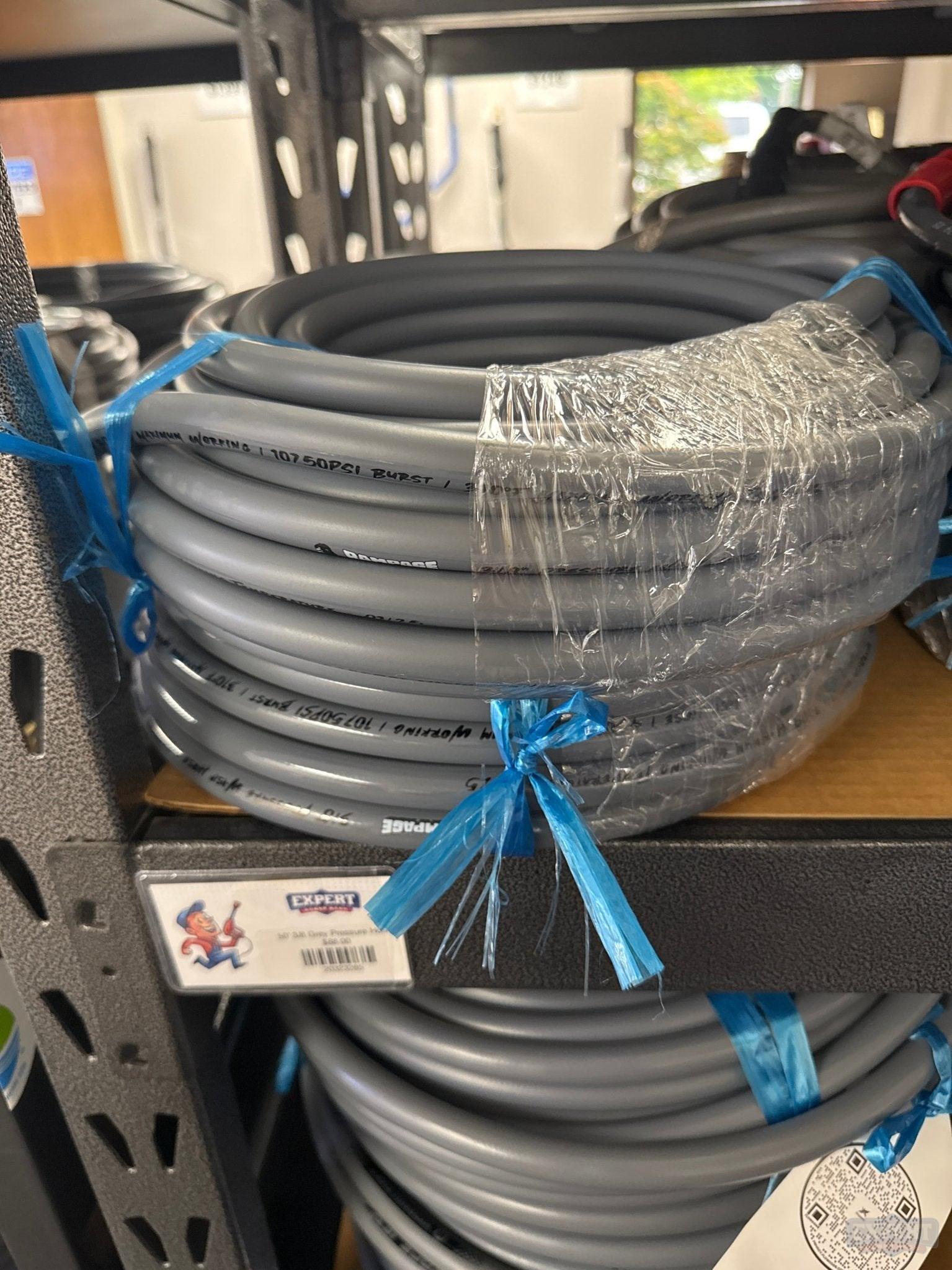 50ft 3/8" Grey Pressure Hose - Expert Power Wash