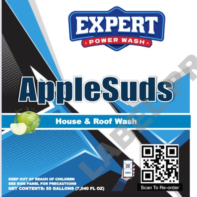 Apple Suds Roof and House Soft Wash Surfactant 5X - Pressure Washing Skids