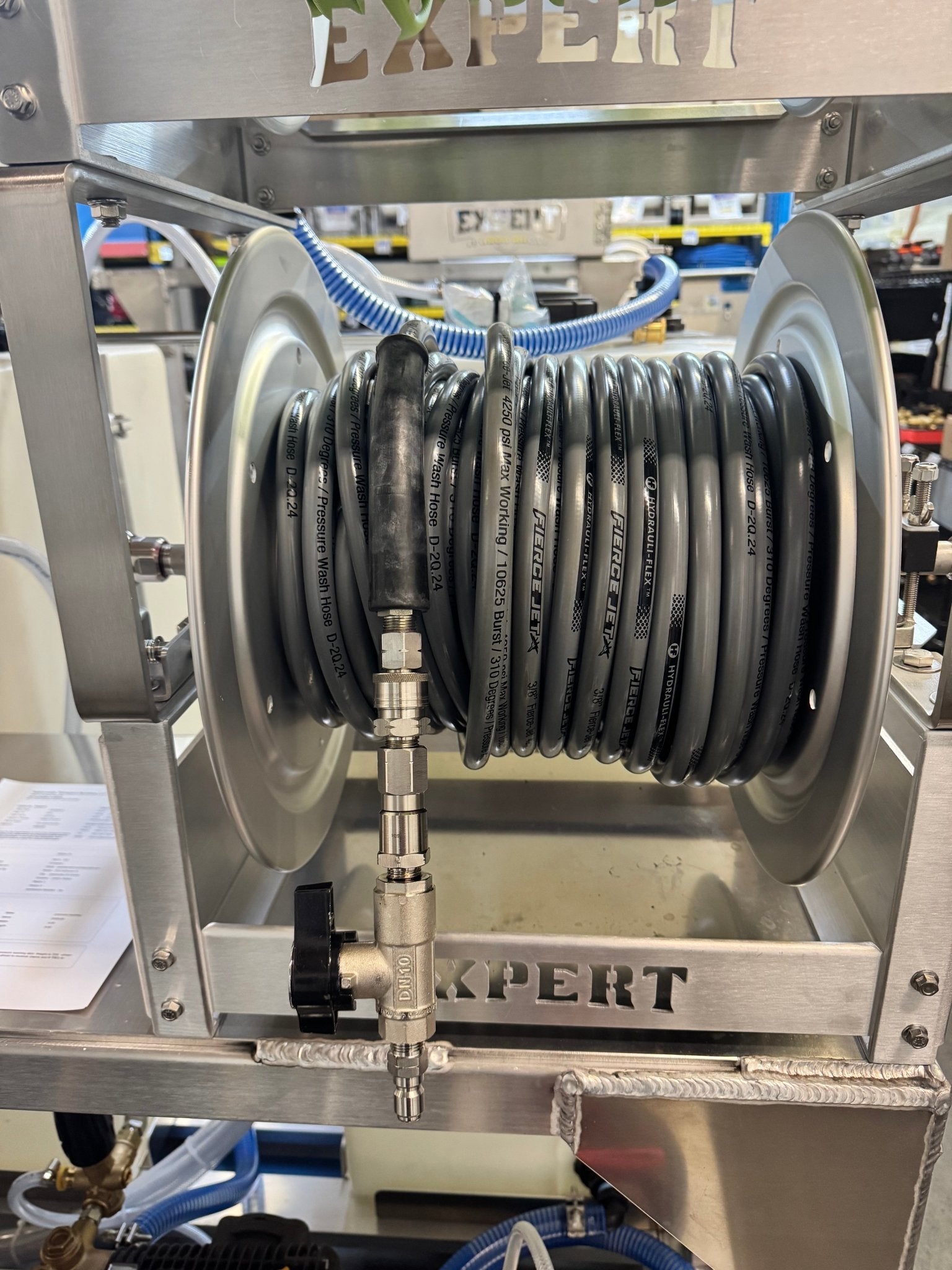 Ball Valve Assembly w/ Mosmatic Swivel - Pressure Washing Skids