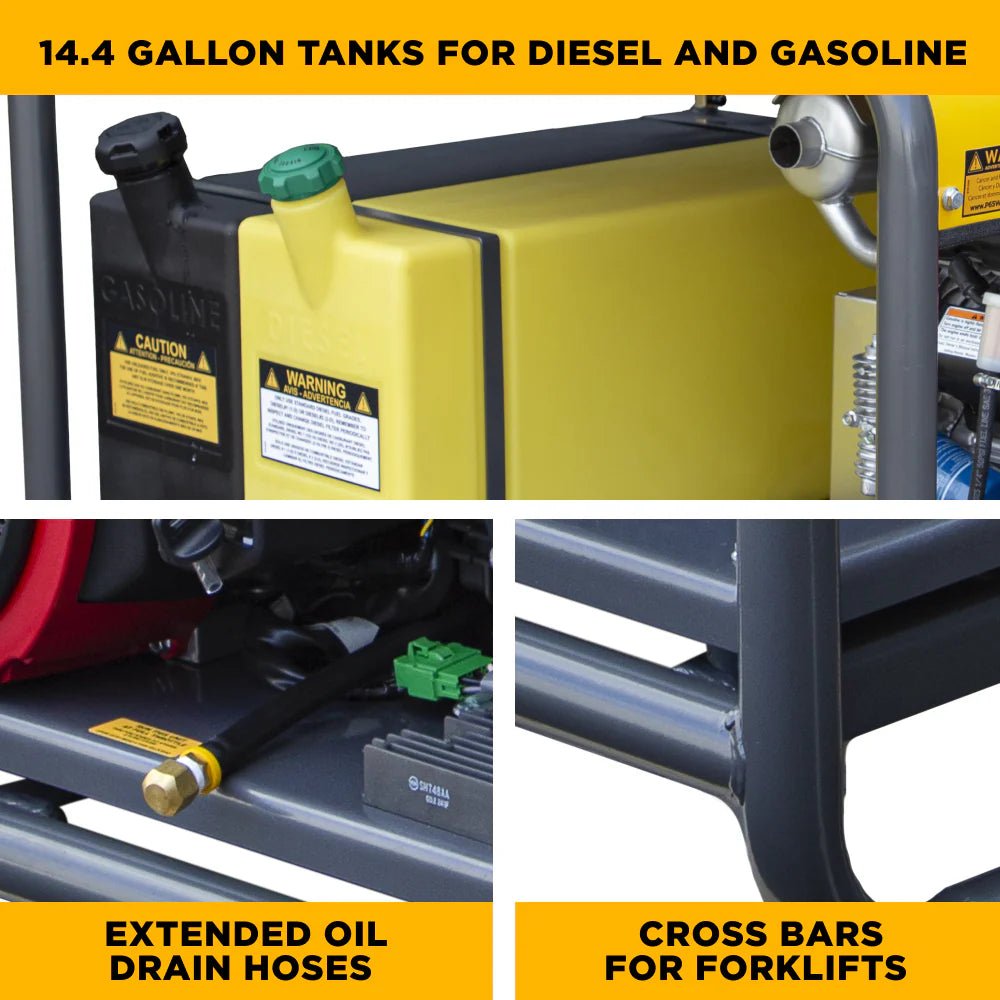 BE 3000PSI 8.0GPM Hot Water Pressure Washer with Honda GX690 Engine and General Triplex Pump - HW3024HG12V - Expert Power Wash