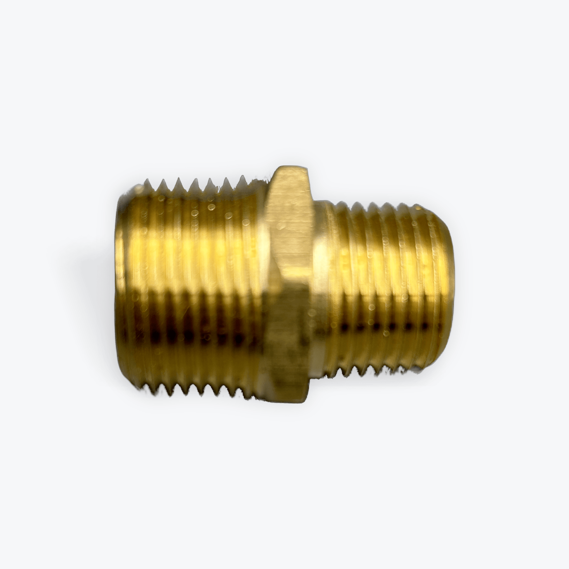 Brass Reducer Nipple Male NPTF X Male NPTF - Expert Power Wash