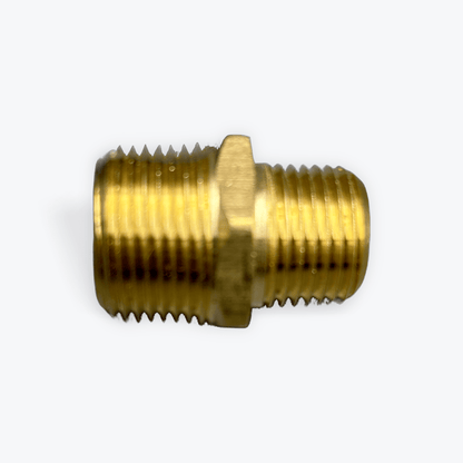 Brass Reducer Nipple Male NPTF X Male NPTF - Expert Power Wash