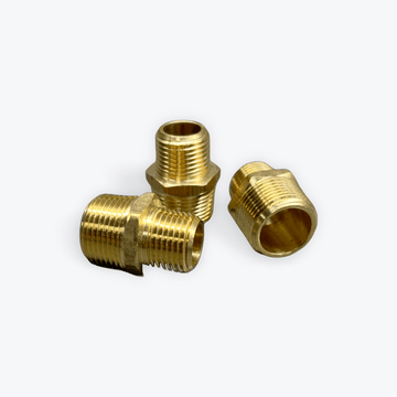 Brass Reducer Nipple Male NPTF X Male NPTF - Expert Power Wash