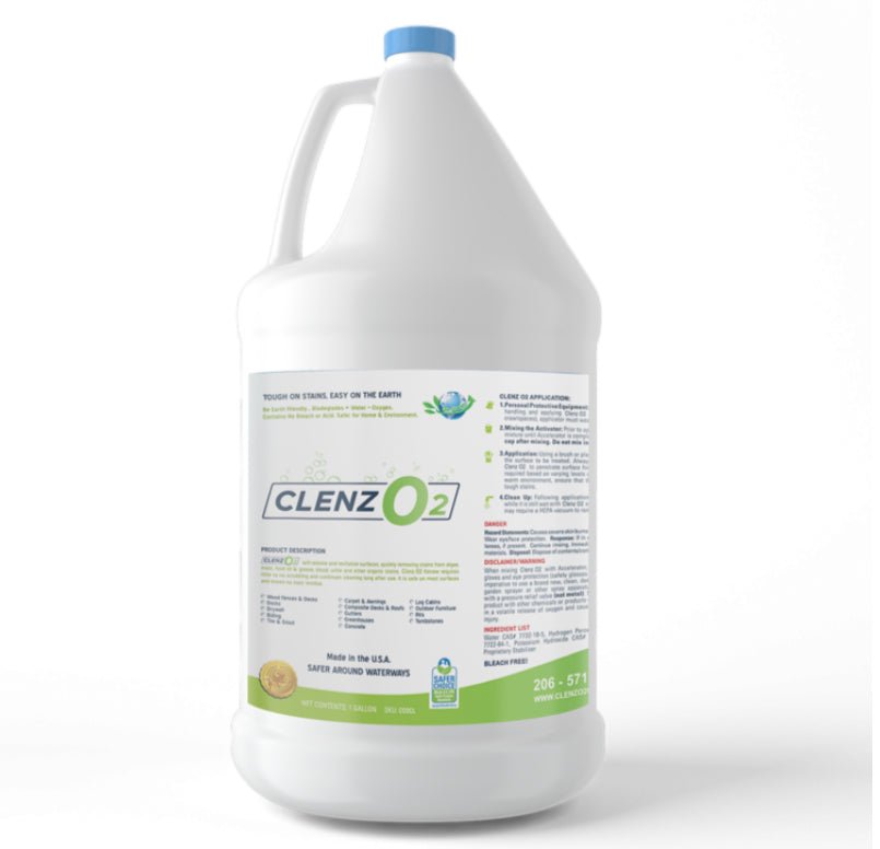 ClenzO2 Wood Cleaner and Bleach Alternative - Expert Power Wash