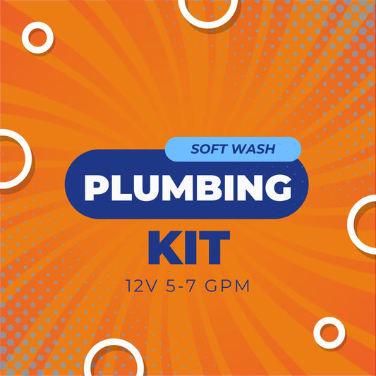 Complete Soft Wash Plumbing Kit for 12V Pumps - Pressure Washing Skids