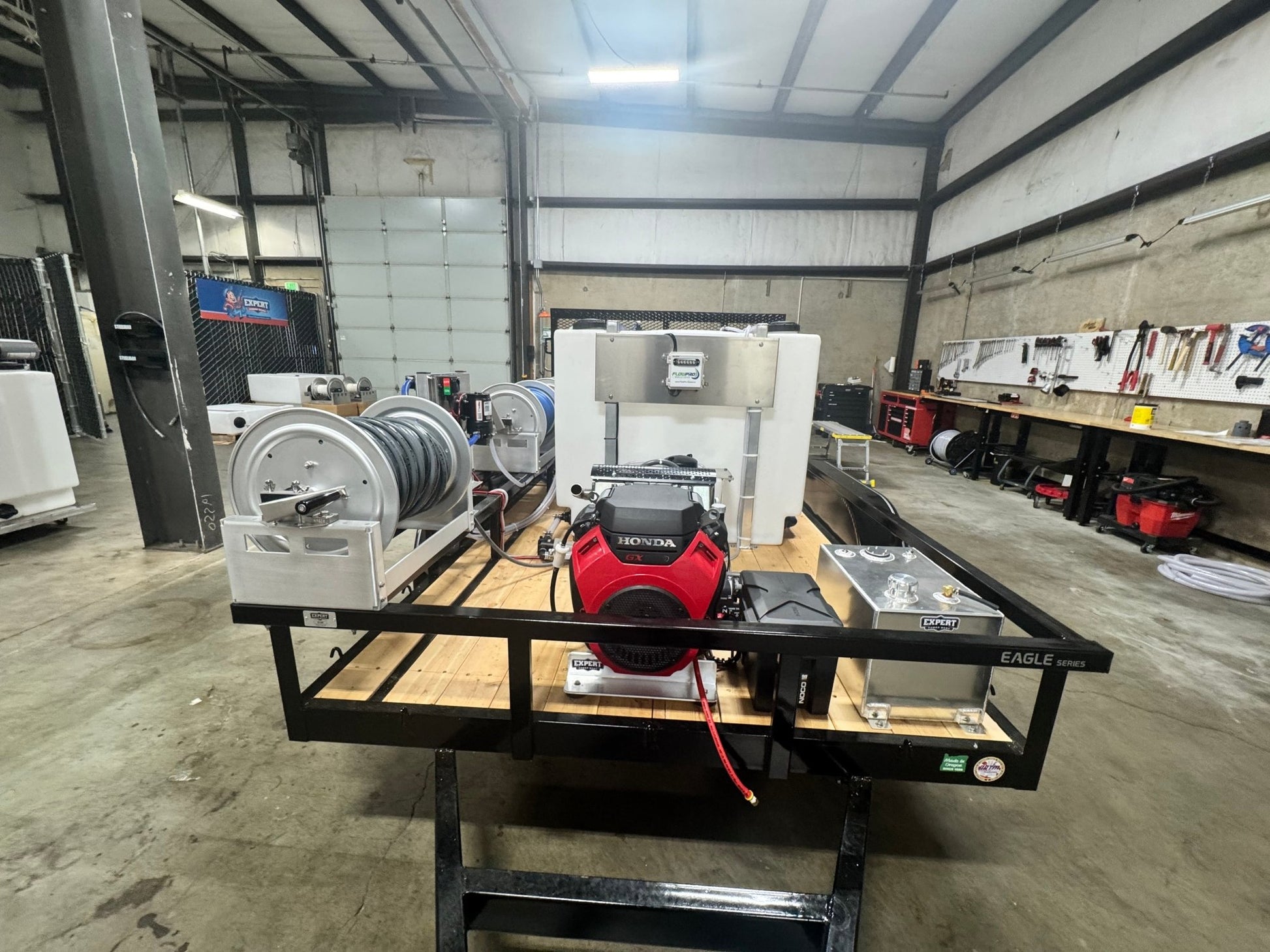 Eagle Series 6x10 Dual Axle Pressure Washing Trailer Setup - Expert Power Wash