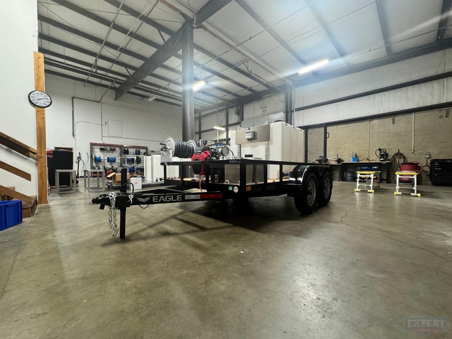 Eagle Series 6x10 Dual Axle Pressure Washing Trailer Setup - Expert Power Wash