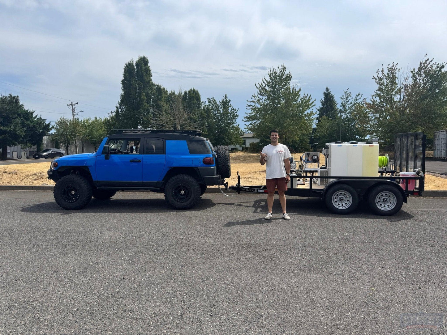 Eagle Series 6x10 Dual Axle Pressure Washing Trailer Setup - Expert Power Wash