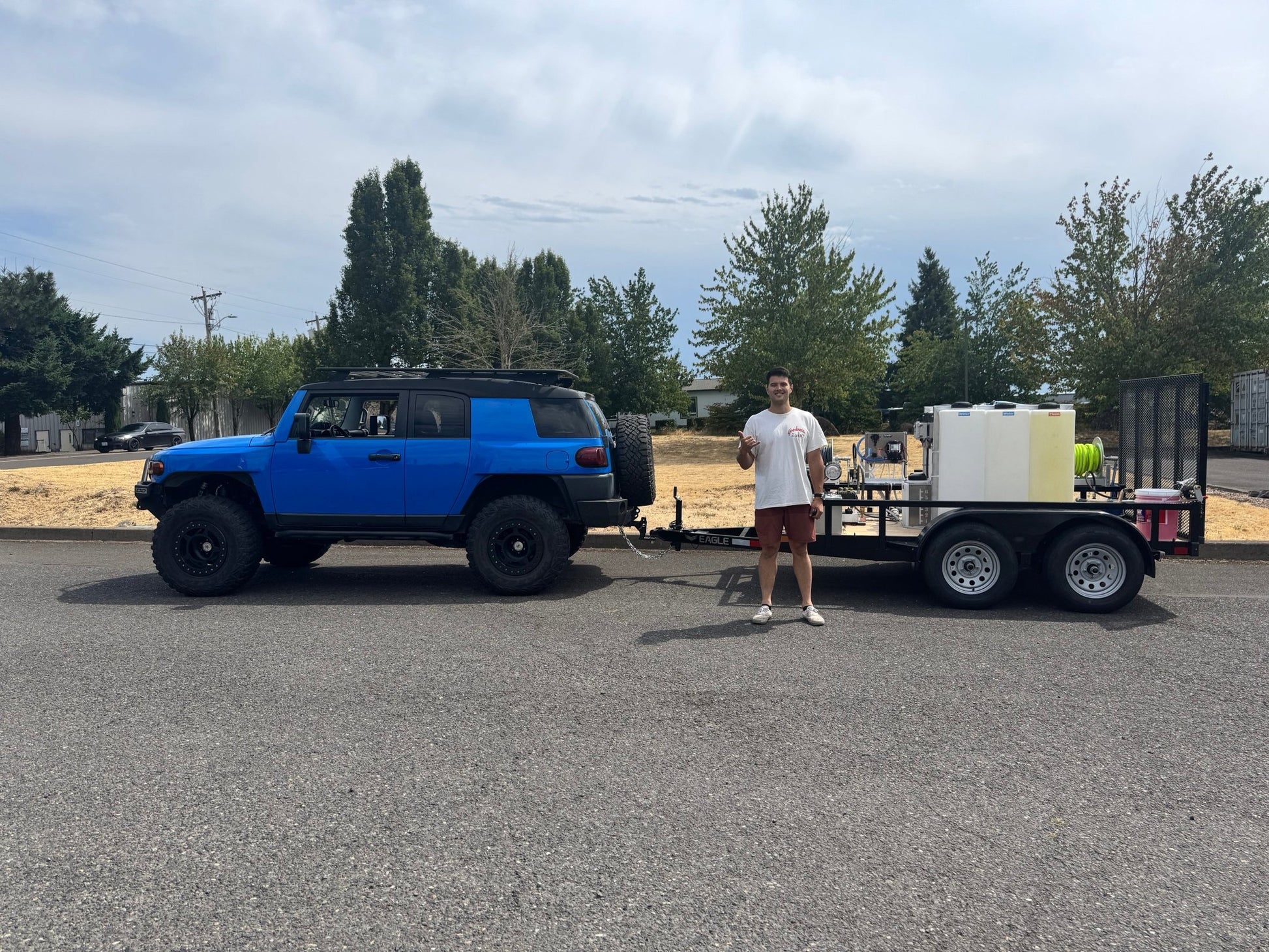 Eagle Series 6x10 Dual Axle Pressure Washing Trailer Setup - Expert Power Wash