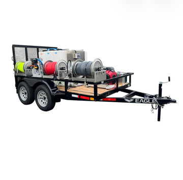 Eagle Series 6x10 Dual Axle Pressure Washing Trailer Setup - Expert Power Wash