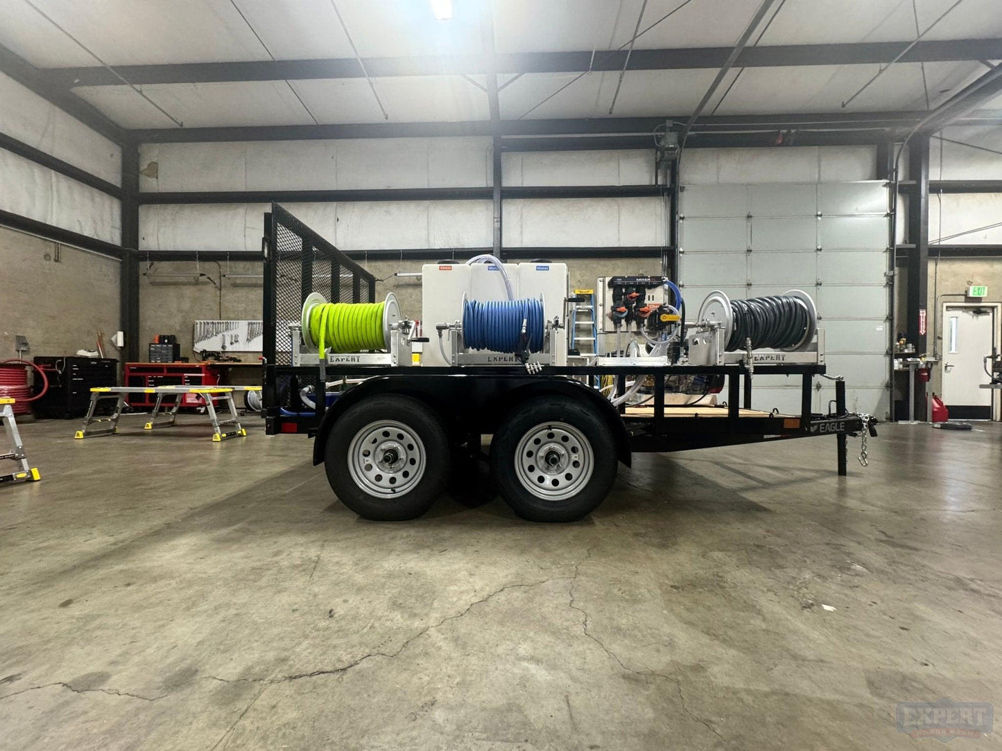 Eagle Series 6x10 Dual Axle Pressure Washing Trailer Setup - Expert Power Wash