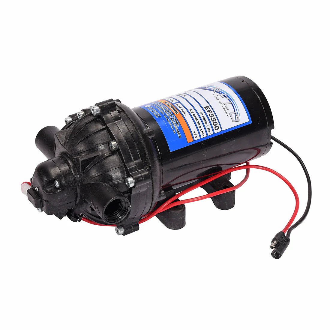 Everflo 5.5GPM 12V Diaphragm Pump - Pressure Washing Skids