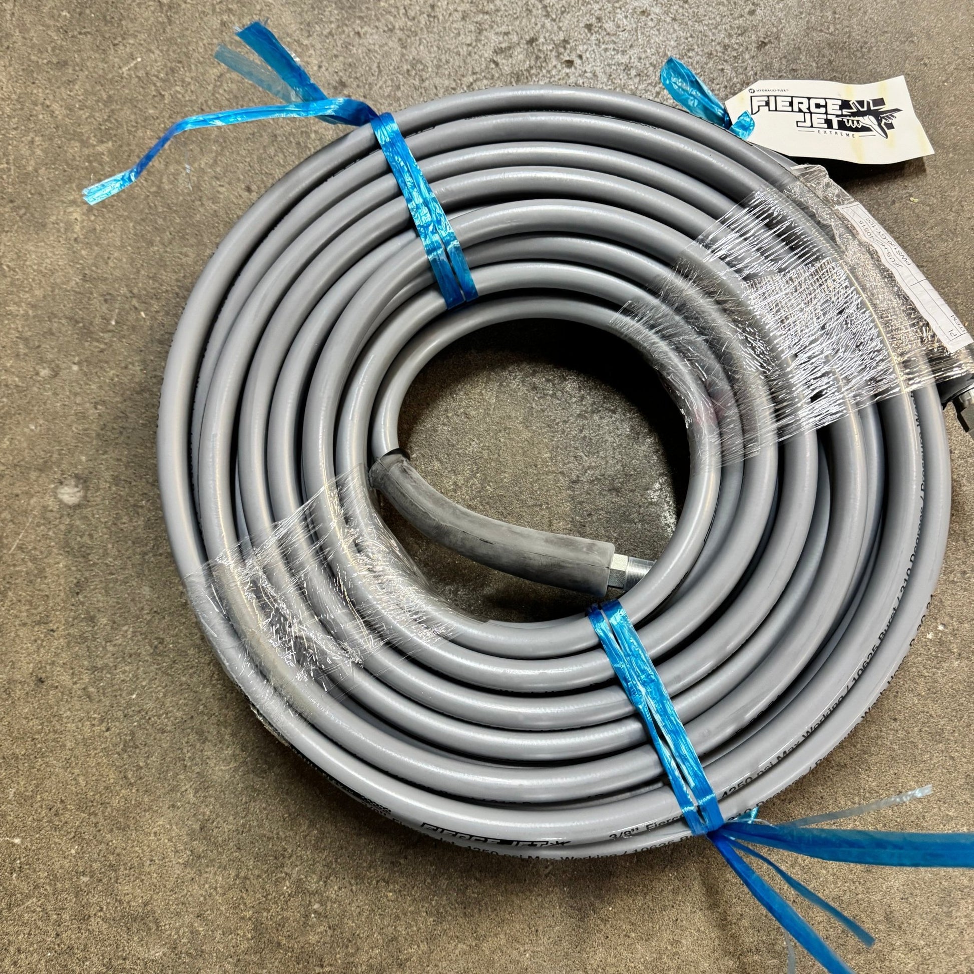 FIERCE JET Pressure Washer Hose, 3/8" ID 1 Wire - Pressure Washing Skids