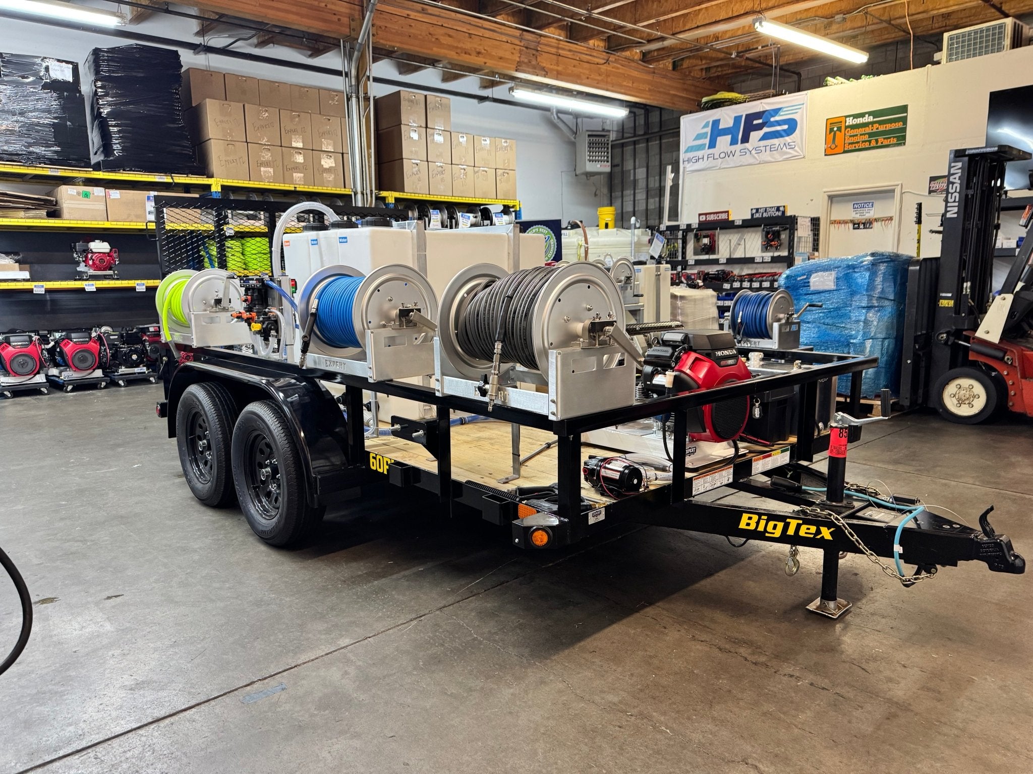 Keith’s Dual Axle 6.5 X 12 ft Pressure Washing Soft Wash Trailer Setup - Pressure Washing Skids