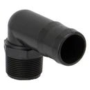 Polypropylene 90° Elbow, MPT X HB, 1/4" - 3" Sizes - Pressure Washing Skids