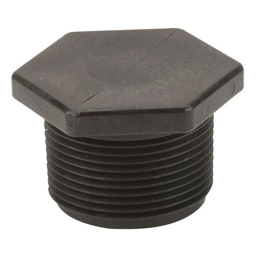 Polypropylene Plug MPT, 1/4" - 3"Sizes - Pressure Washing Skids