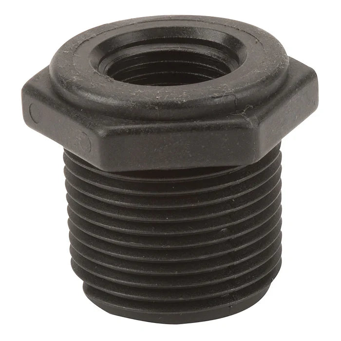 Polypropylene, Reducing Bushing, MPT X FPT, 1/4" - 3" Sizes - Pressure Washing Skids