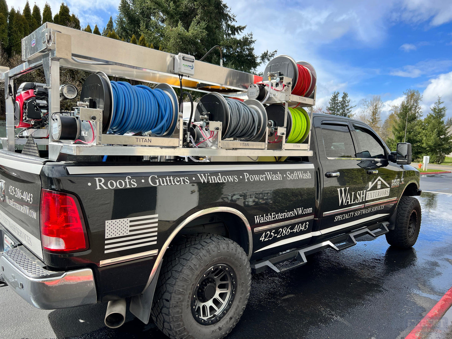 Pressure Washing and Soft Wash Truck Skid- The Workhorse - Pressure Washing Skids