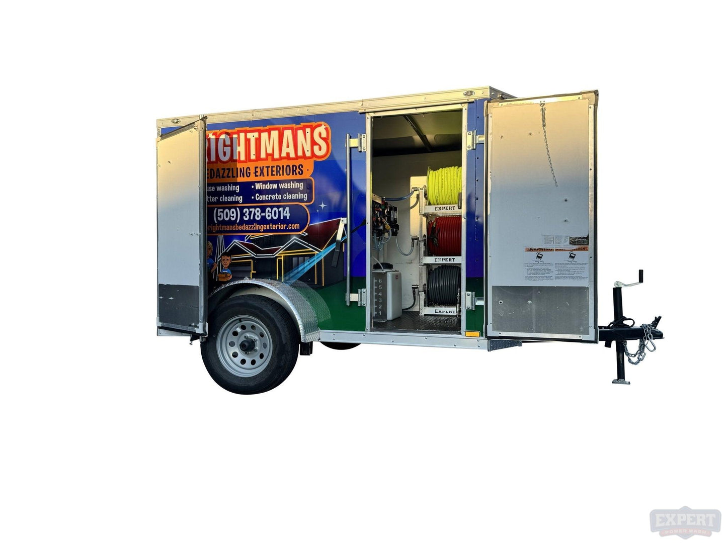 Pressure Washing Mini Enclosed 5x8 Trailer Build - Kyle’s Build - Pressure Washing Skids