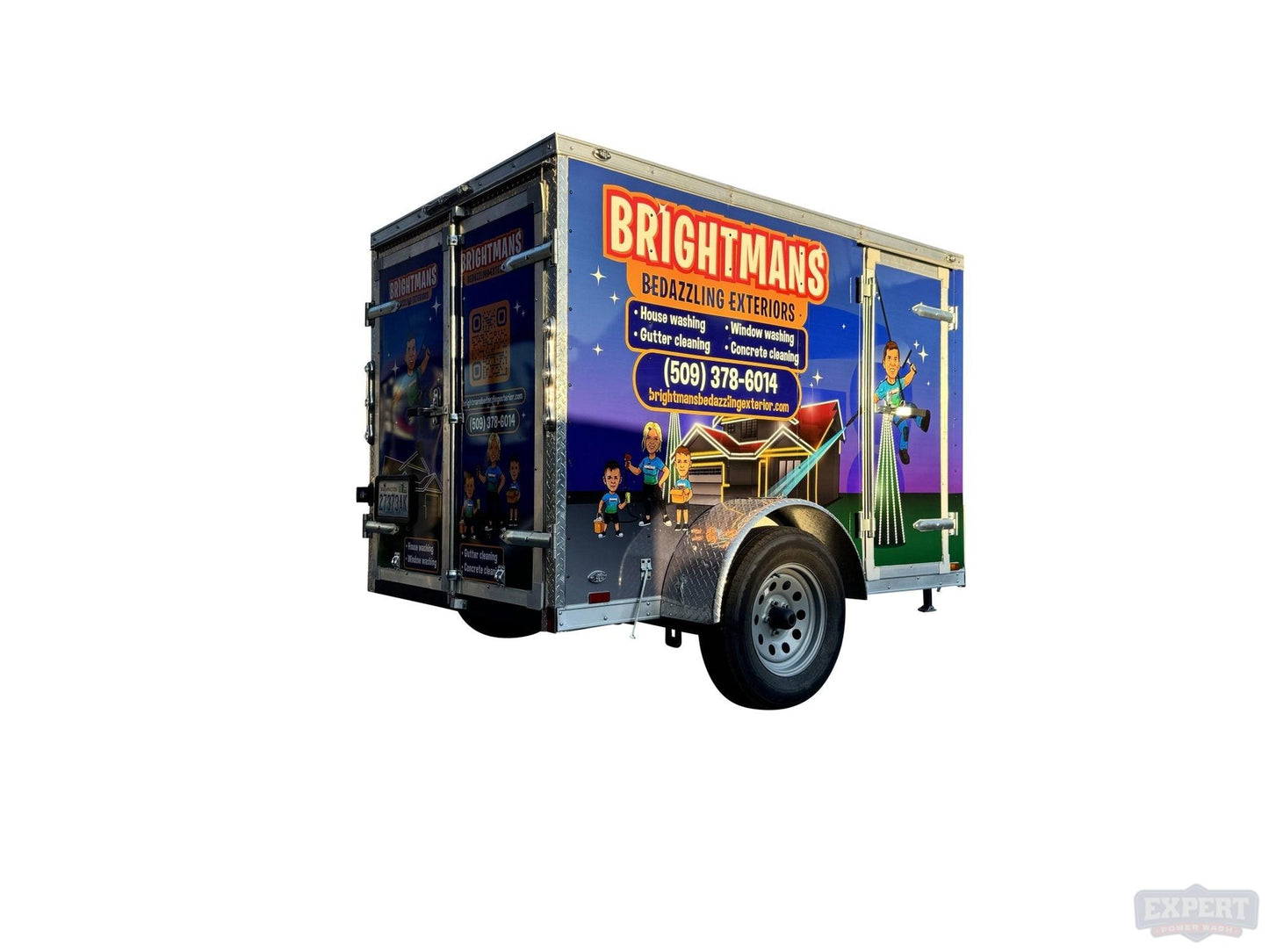 Pressure Washing Mini Enclosed 5x8 Trailer Build - Kyle’s Build - Pressure Washing Skids