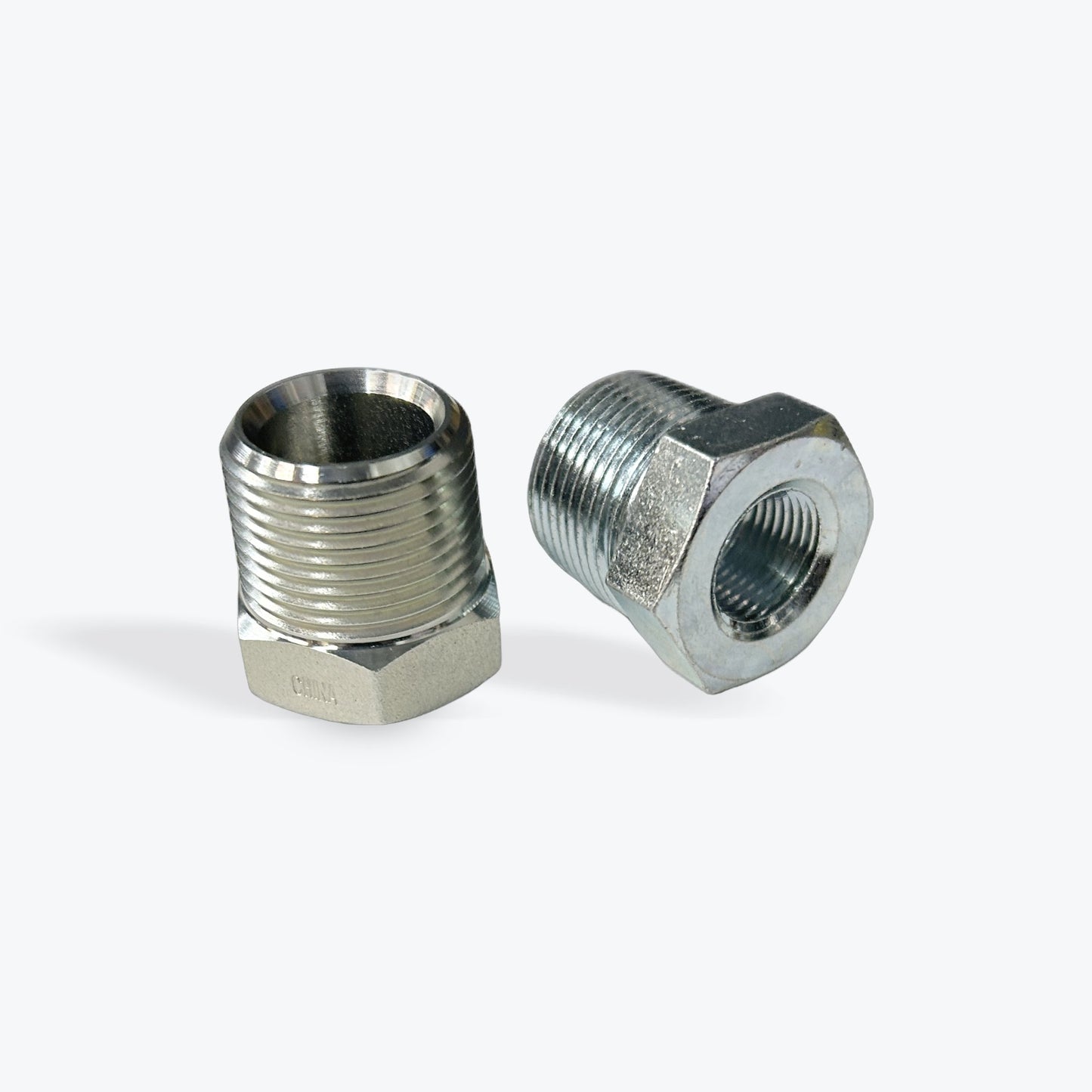 Steel Reducer Bushing, NPTF Male X NPTF Female - Pressure Washing Skids