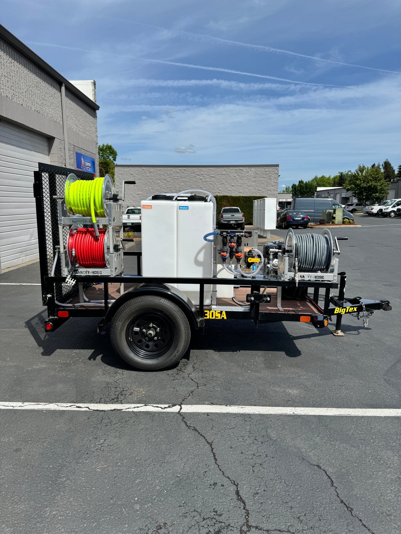 The Portlandian Mini Pressure Washing Trailer - Pressure Washing Skids