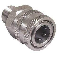 3/8" MPT Stainless Steel Coupler