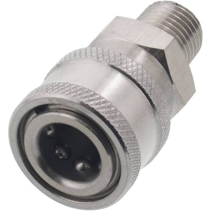 1/4" MPT Stainless Steel Coupler